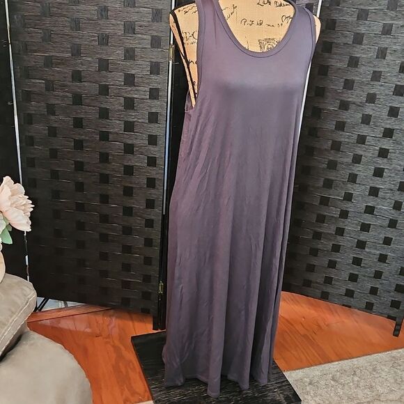 NWT Nic & Lulu Taupe Gray Maxi Dress Size XL - Picture 3 of 10